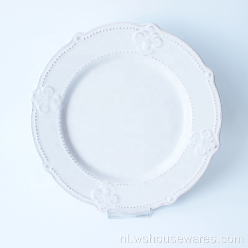 Hoge klassieke kleur geglazuurde servies bone dinnerset